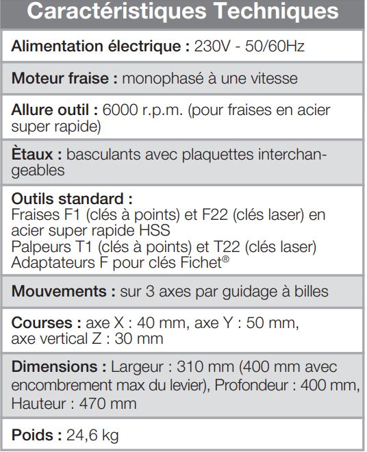 Matrix Evo  machine à clé à points et laser - Poids 24,6 kg - Silca SAS_4