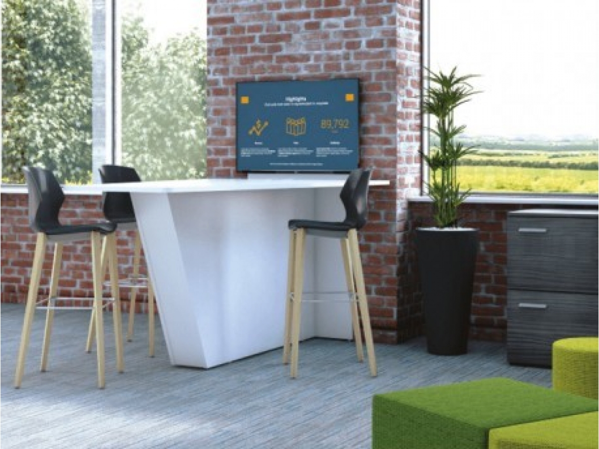 Table connectée multimédia HUB - modèle bas ou haut avec options technologiques avancées_4