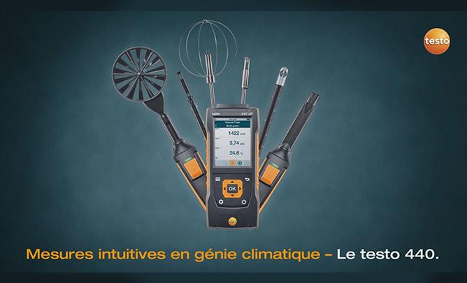 Anémomètre multifonctions - TESTO 440 avec sondes sans fil et menus intuitifs_4