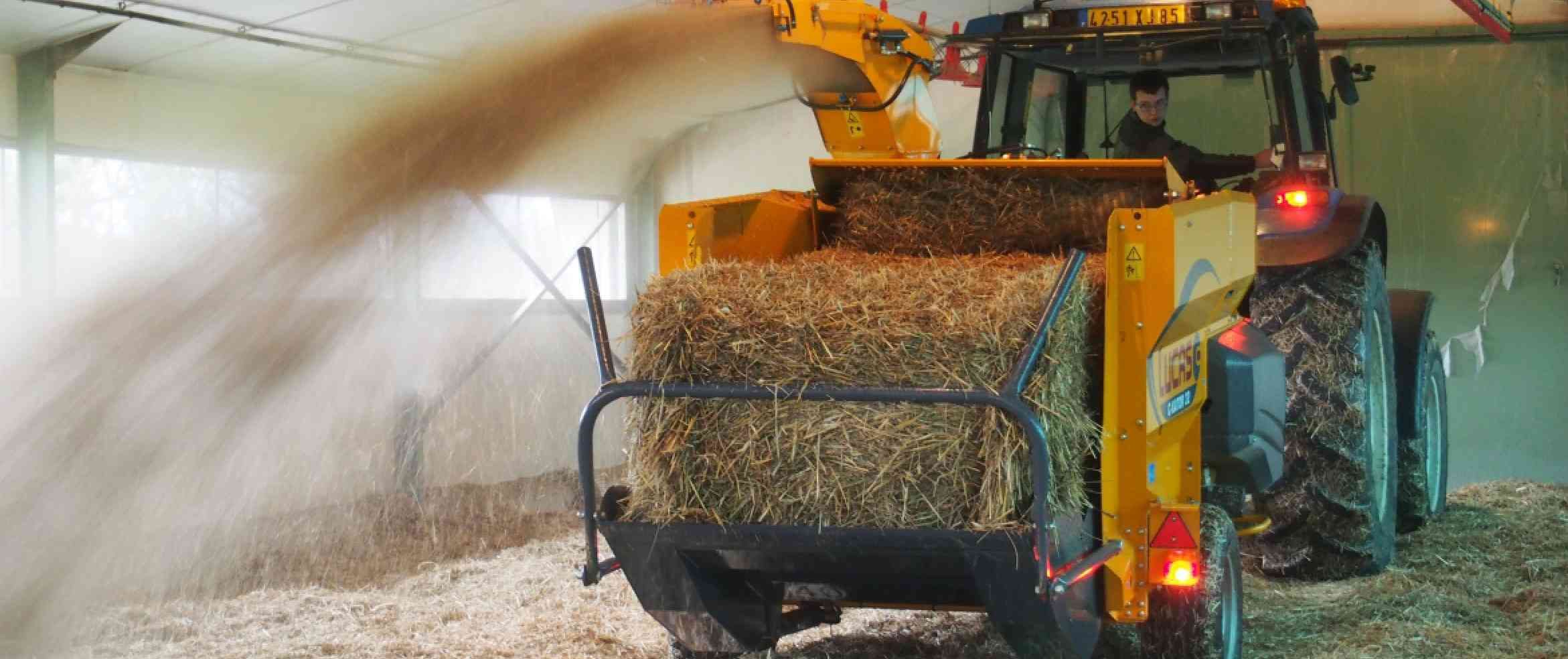 Pailleuse C-kator avec fond mouvant hydraulique