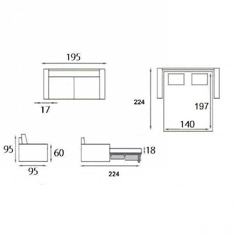 Canapé convertible express MASTER 140cm - Matelas 18cm - Sommier à lattes - Velours vert lime - Renatonisi_4