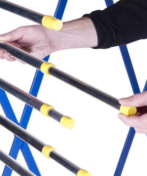 Chariot à étagère pour les pièces peintes avec 4 roulettes pivotantes robustes -  VARIOFLEX_4