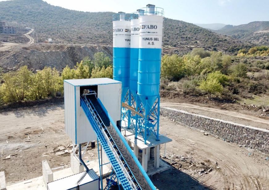 Centrale à béton fixe Fabo Powermix-160 - 160 m3/h - Mélangeur double arbre 4,5m3_4