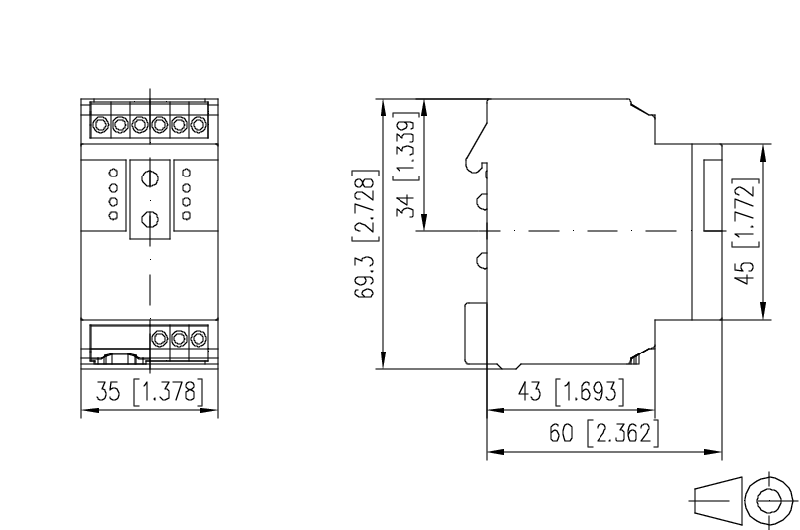 Passerelle Modbus RTU / Modbus TCP - MR-GW_4