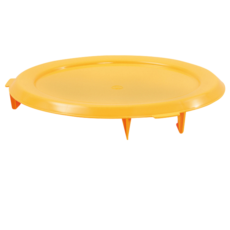 Couvercle plat pour conteneur alimentaire HACCP 75L Gilac - Jaune_4