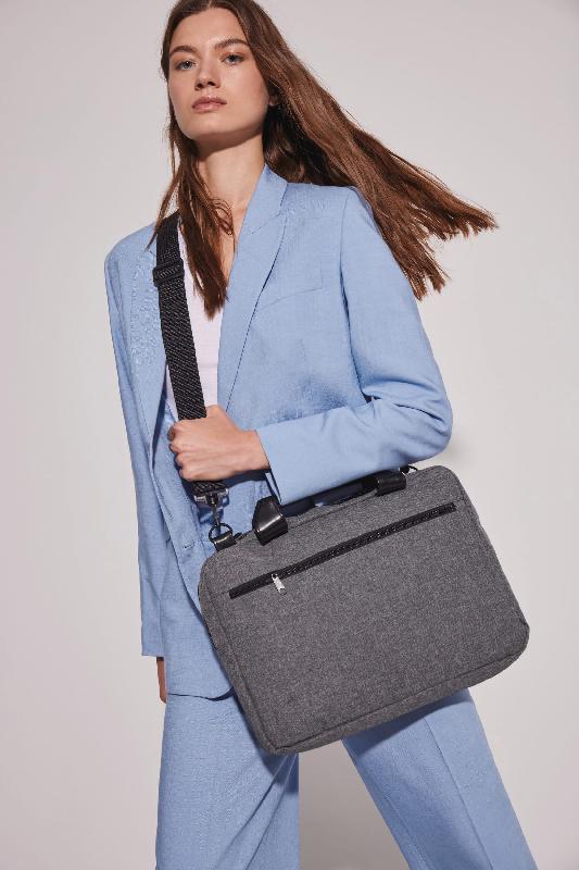 Sac porte-document / Ordinateur - Polyester 600D - Compartiment matelassé 13 pouces - Réf: KI0426 - Kimood_4