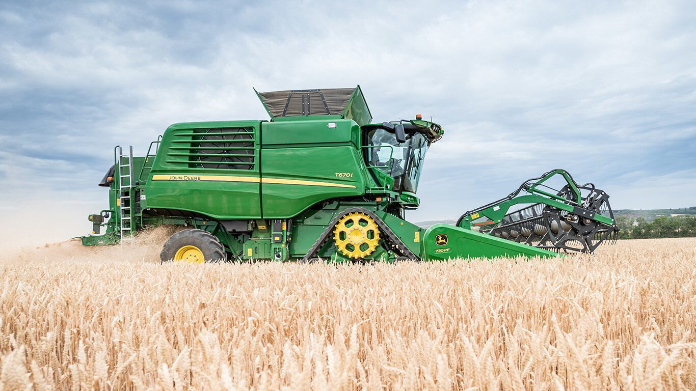 T670 moissonneuse-batteuse John Deere - 335 kW / 455 ch - Moteur PowerTech PSS 9 l avec chenilles larges_4
