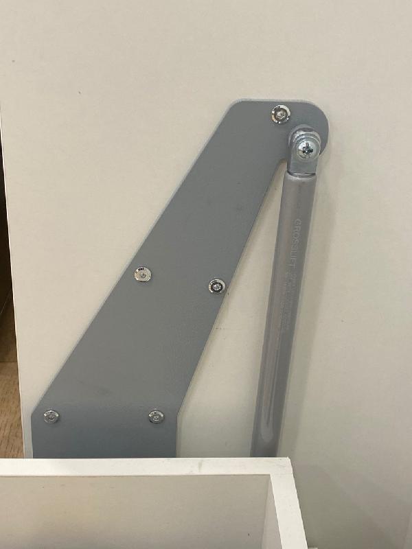 Composition armoire lit escamotable SMART-V2 - Gris mat - Couchage 140x200 cm - 2 colonnes de rangement + angle_4