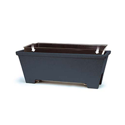 Jardinière en polyéthylène recyclable - Facile à manipuler - Rambarde - 21 coloris - Réserve d'eau amovible_4