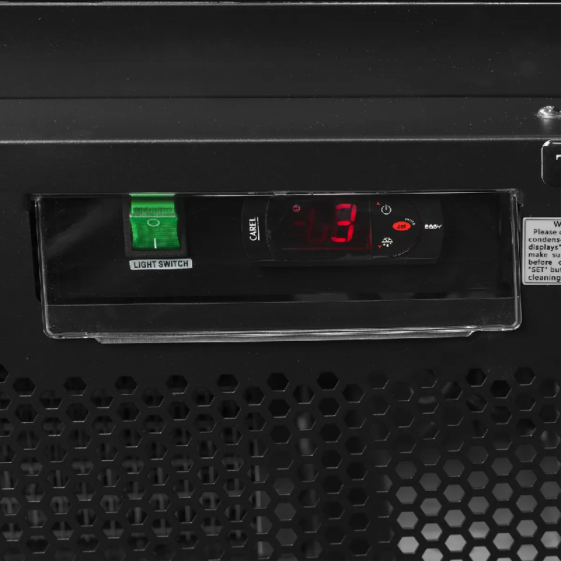 Vitrine réfrigérée noire Atom Maxi C2DBB - 2 portes  TEFCOLD_4