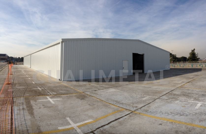 Hangar industriel modulaire  gamme ecorapid pour garage automobiles, concessionnaires, buanderies et démolition- cualimetal_4