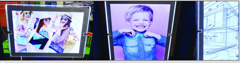 Porte-affiche lumineux à LED - Modèle double face - Formats A4 et A3 - Série 2021_4