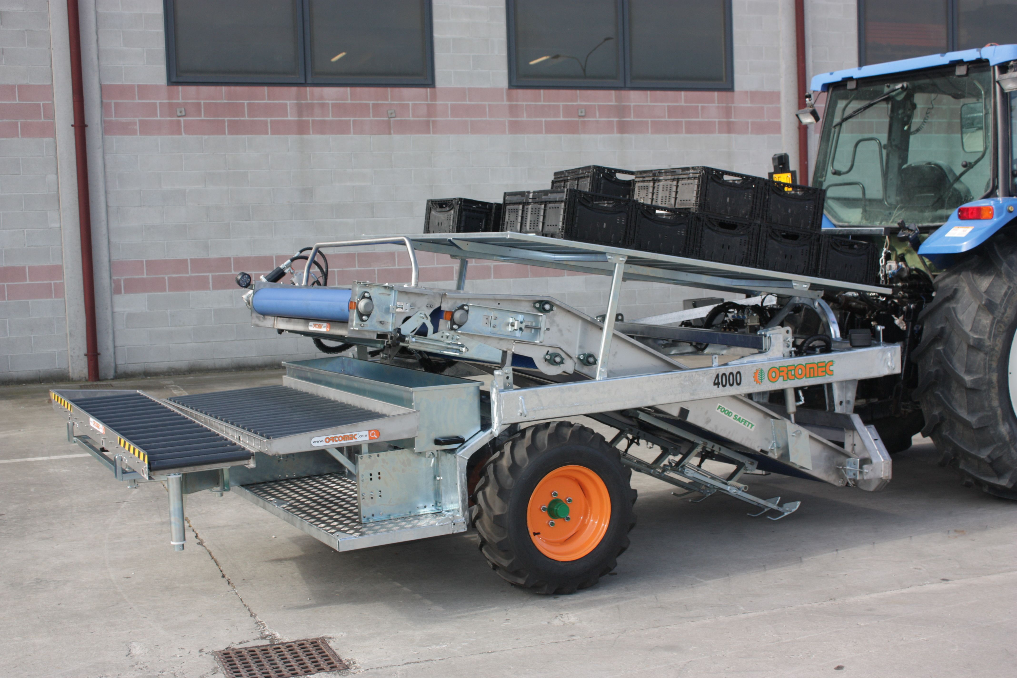 Récolteuse de légumes 4000 Foglia - Ortomec SRL - largeur de tête de récolte 120 à 180 cm - adaptable jeunes pousses et serres_4