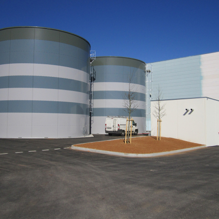 Réservoir de stockage en acier galvanisé pour zones sismiques