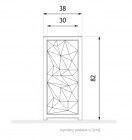 03.070.Sc - Poubelle Trigono ZANO 55L - Acier et béton design minimaliste_4