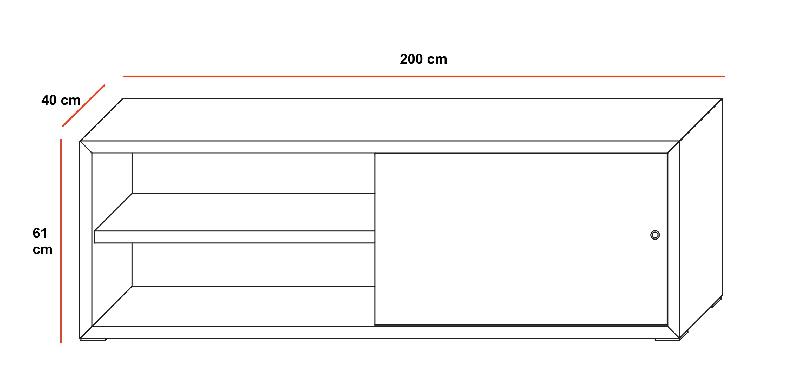 Bureau de direction sur crédence Anyware - MARTEX. - Zebrano clair_4