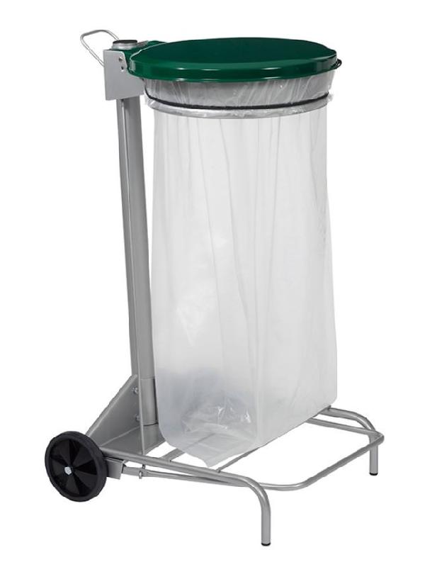 Support sac mobile Collecroule - 110 Litres - Pédale, Méthode HACCP, Fabrication Française_4