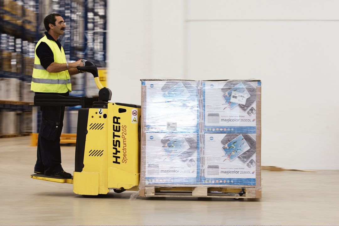 Transpalette électrique Hyster avec faible coût d'exploitation