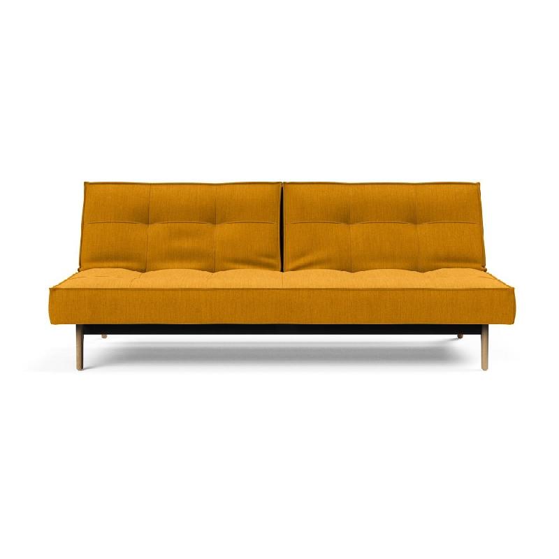 Canapé convertible INNOVATION LIVING SPLITBACK EIK - 115x200 cm - Tissu Elegance Burned Curry - Design scandinave_4