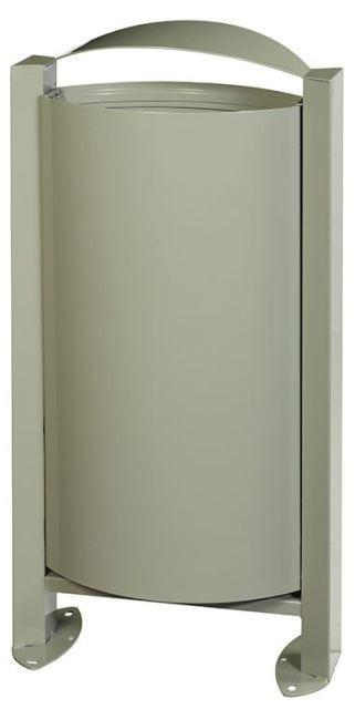Corbeille sur pied Arkéa 60 L avec ou sans cendrier 3L - acier traité anticorrosion - fabrication française_4