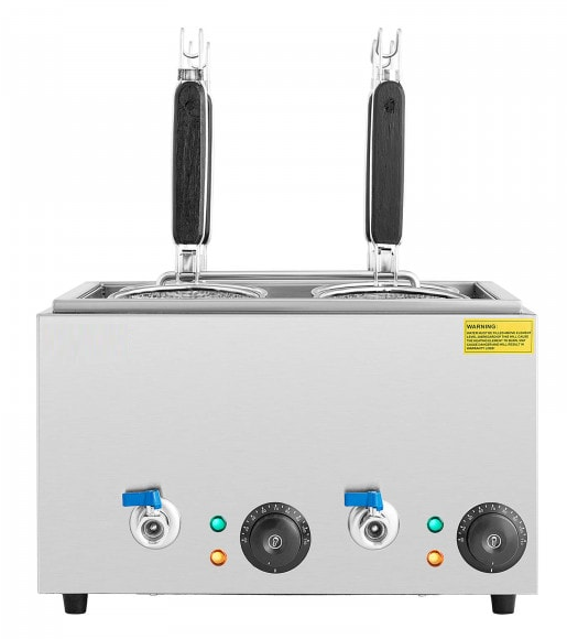 Cuiseur à pâtes avec 4 paniers + 2 robinets de vidange_4