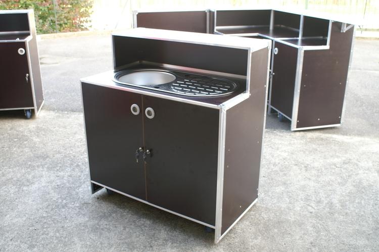 Comptoir mobile - R'Flight - Multipli tout bouleau 9.5mm avec roulettes pivotantes et fermeture papillon_4