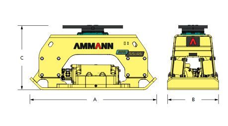 Plaque de compactage adaptable pour pelle de 5 tonnes - Ammann France - APA 55/56 avec système de vibration breveté_4