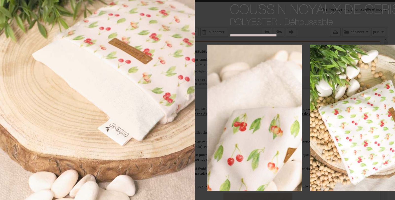 Coussins noyaux de cerise - Naturels, biologiques, anti-stress et multi-usages_4