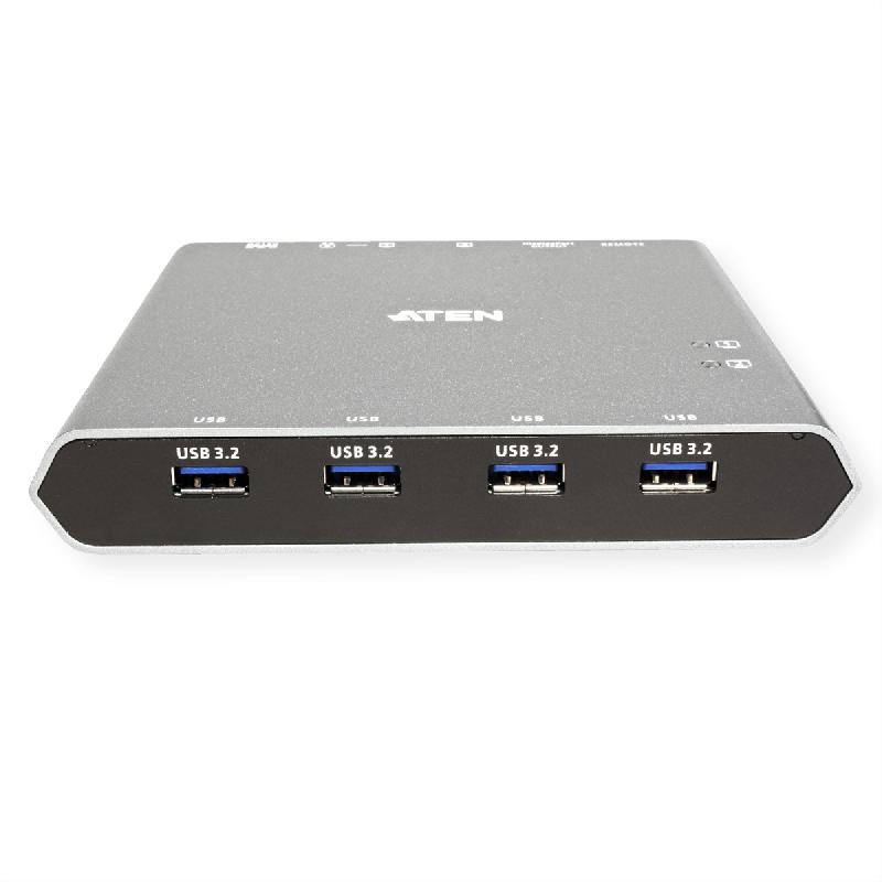 ATEN US3311 Commutateur KVM à 2 ports 4K DisplayPort USB-C avec passage d'alimentation_4