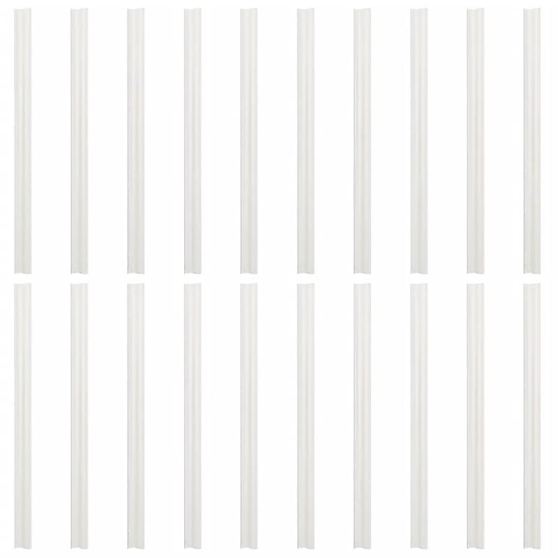 Vidaxl écran d'intimité de jardin aspect pierre gris 35x0,19 cm pvc 4005540_4