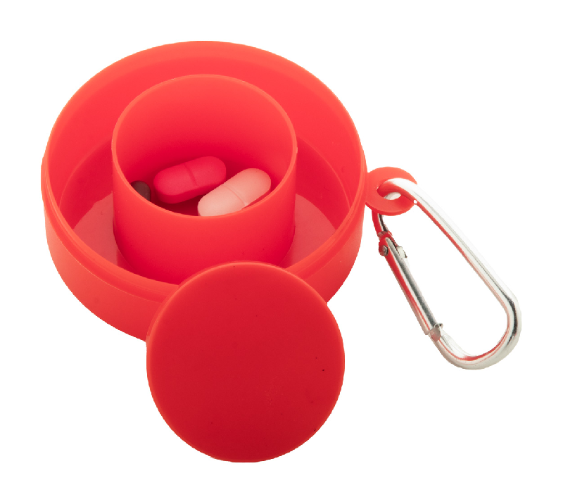 Gobelet pliable publicitaire - plastique PP recyclé - 220 ml avec pilulier et mousqueton_4