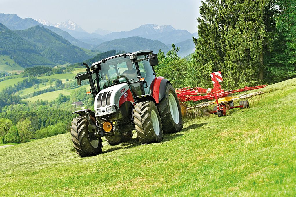 4075 - 4115 Kompakt Tracteur Agricole Steyr - Puissance de 75 à 114 ch - Maniable, polyvalent, cabine spacieuse_4