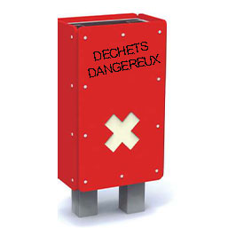 Corbeille de tri sélectif de 27.6 L avec seau amovible - Corps en polyéthylène et pied en acier galvanisé_4