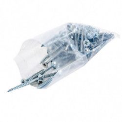 Sachet en plastique - sacs-direct - 80 x 160 mm - Transparent, Résistant, Apte à l'alimentaire (x1000)_4