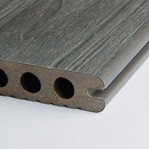 Clôture en bois composite Novodeck Primo rainurée et lisse