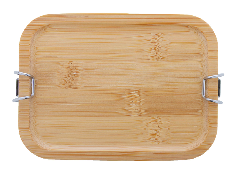 Boîte à lunch en acier inoxydable - couvercle bambou - 750 ml - fermeture sécurisée_4
