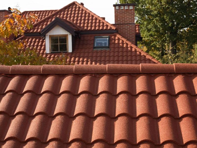 Tuiles métalliques canal ou romane, revêtues de pierre naturelle - METROTILE® Canal ROMANA_5