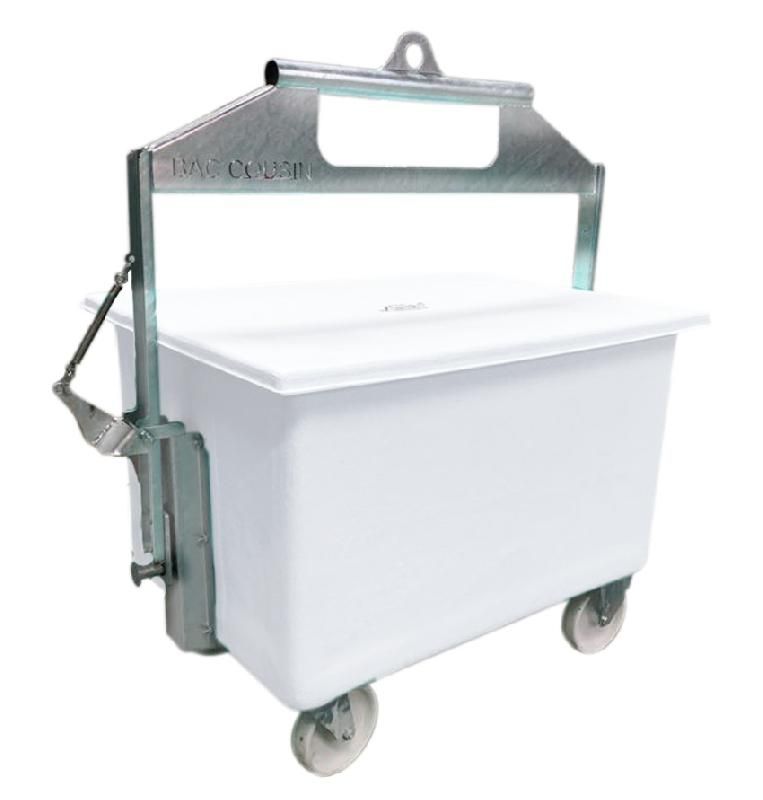 Bac pour éleveurs équipé d'un palonnier robuste