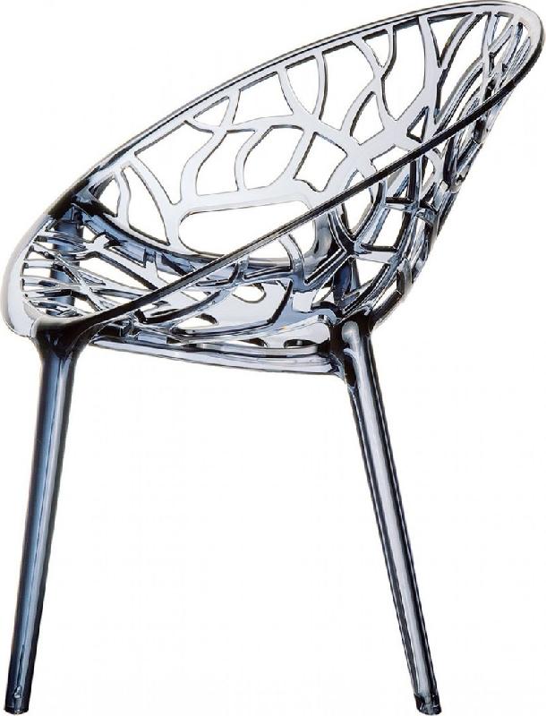 Lot de 8 Fauteuils empilables - Polycarbonate - CRYSTAL_4