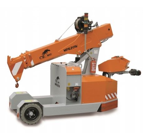 Mpk20 - mini grue - Jekko - 2000 kg - idéale pour manutention industrielle et manipulation du verre_4