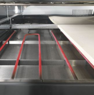 Four à pizza avec sole fixe, façade en acier inoxydable arrondie - Cuppone Michelangelo_4