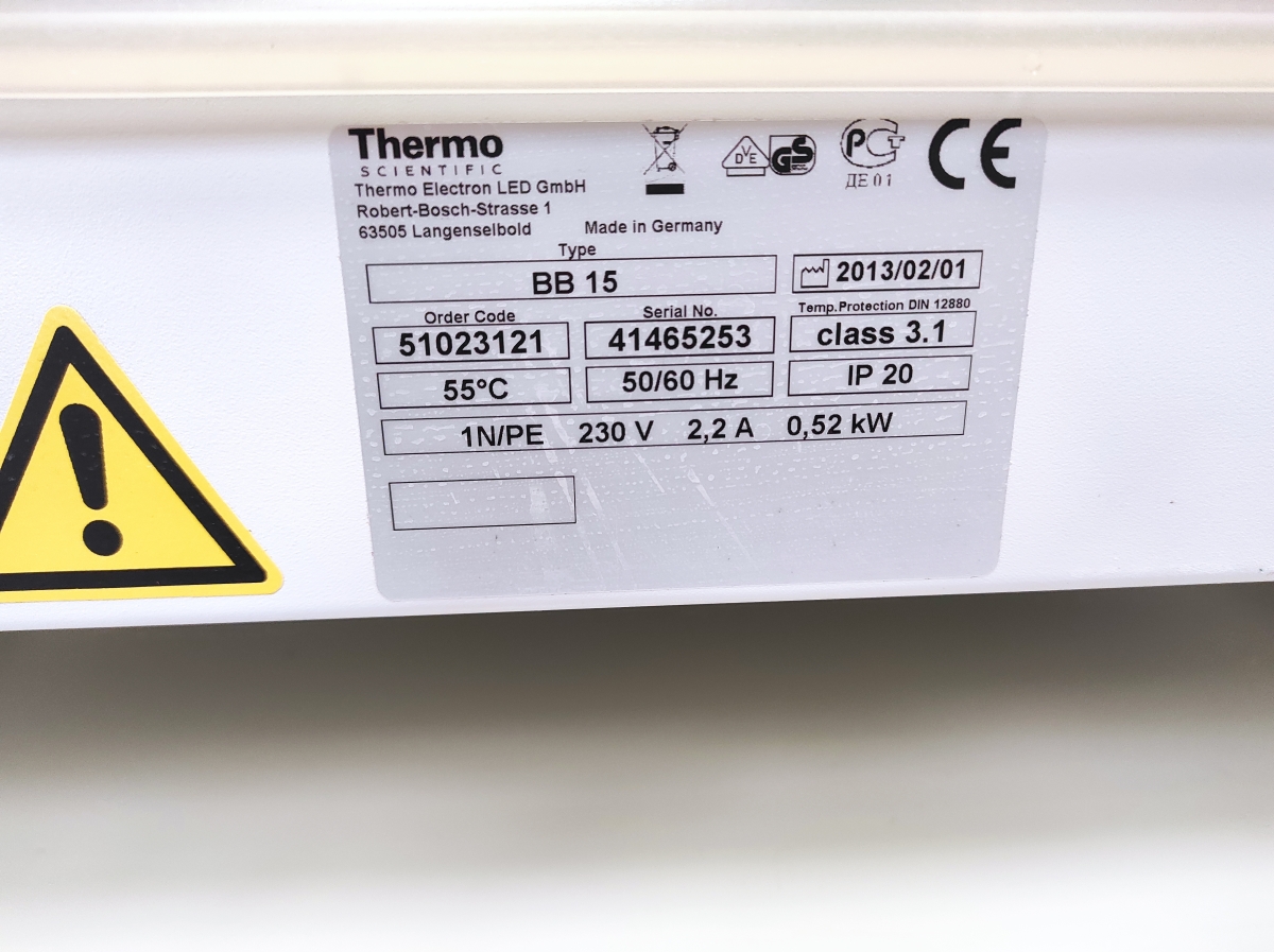 Incubateur à CO2 d'occasion de laboratoire de recherche - Thermofisher BB15_4