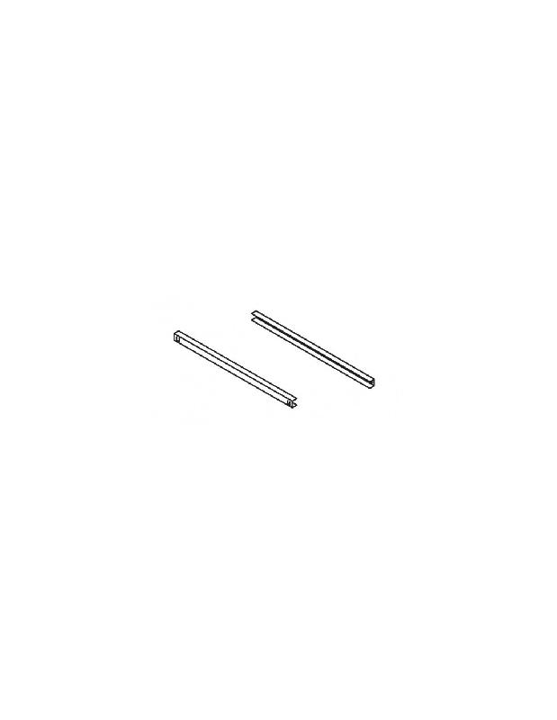 Glissières pour grille GN 2/1 - Armoire modèle AFF7 et AFF14 - Vendue par pair - Support inox_4