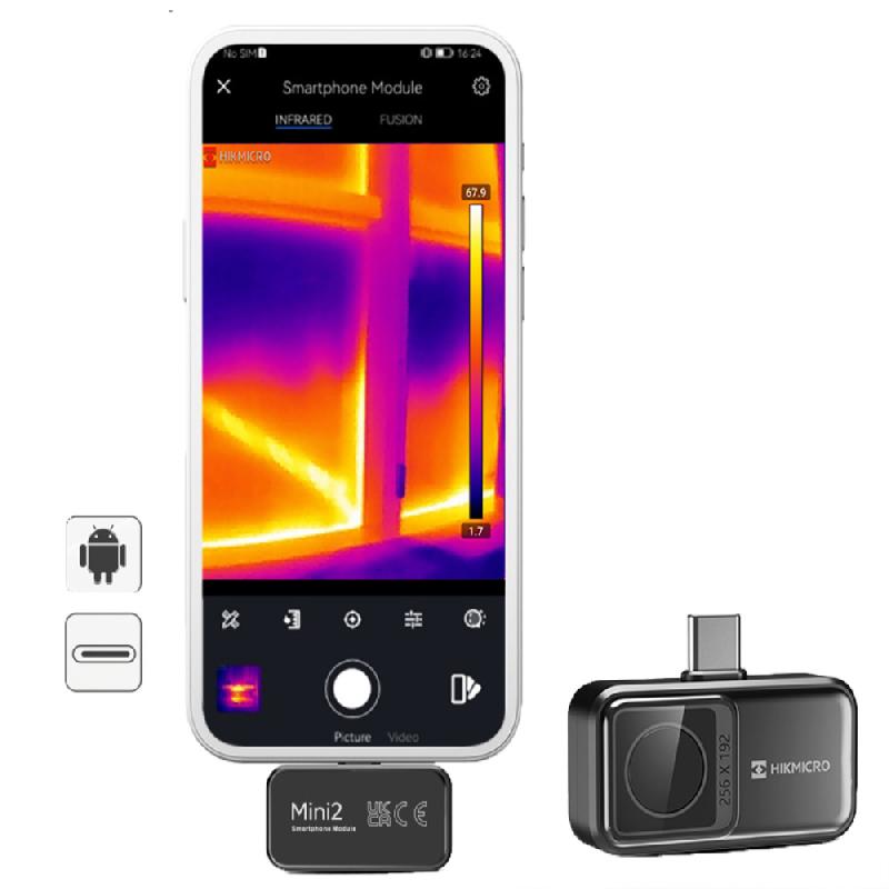 HM-TJ12-3ARF-MINI2 - Module caméra thermique Mini2 pour smartphone - 256 x 192 px, -20°C à 350°C, 25 Hz - HIKMICROTECH_4