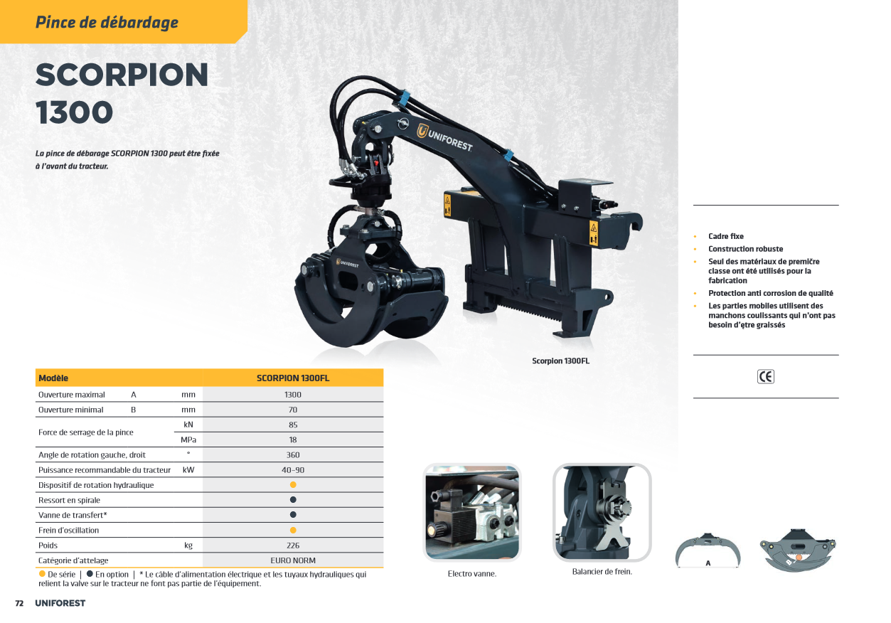Pince de débardage Uniforest - construction robuste avec protection anti-corrosion_4