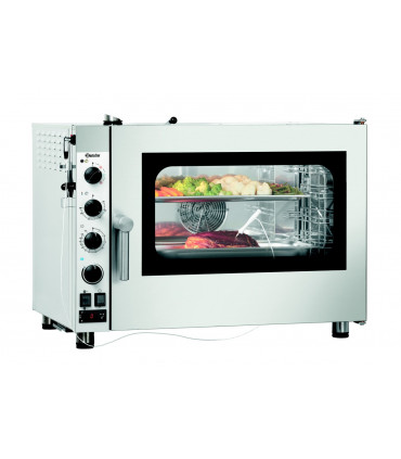 Four mixte à vapeur professionnel en acier inoxydable, simple à utiliser - silverstream 5111m réf. 116726 bartscher_4