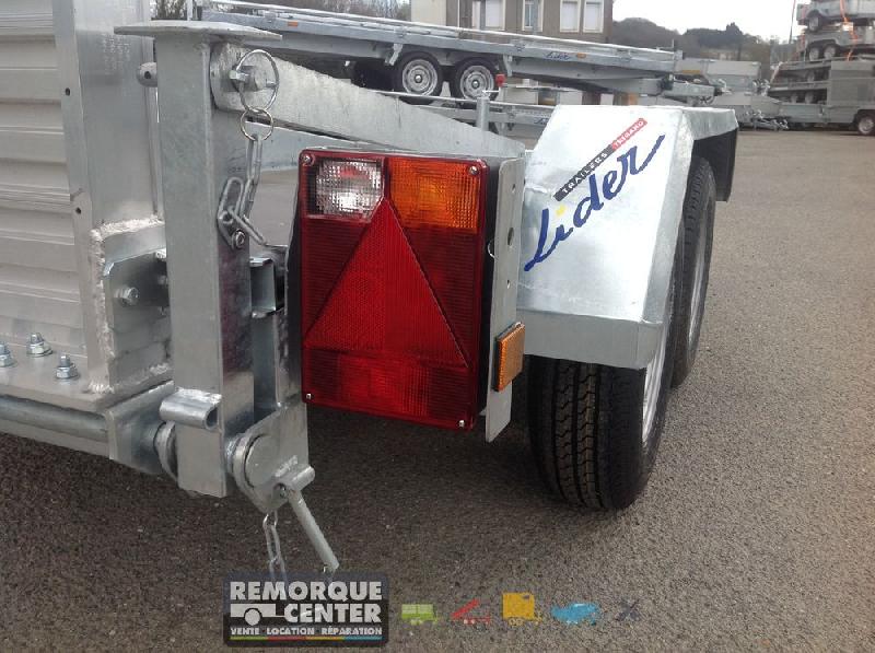 Porte Engin Lider - Timon fixe - PTAC : 3500 Kg - 300 x 145 cm - Référence 40855L - 2 essieux_4