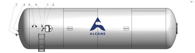 LPG Tanks - Citerne à gaz réservoir fixe aérien - AlcanE - diamètre 2400 mm - stockage GPL et fuel - normes applicables_4