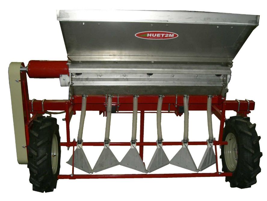 Distributeur d'engrais ATP - Huet 2 m - Cuve inox 120 litres - Attelage 3 points_4