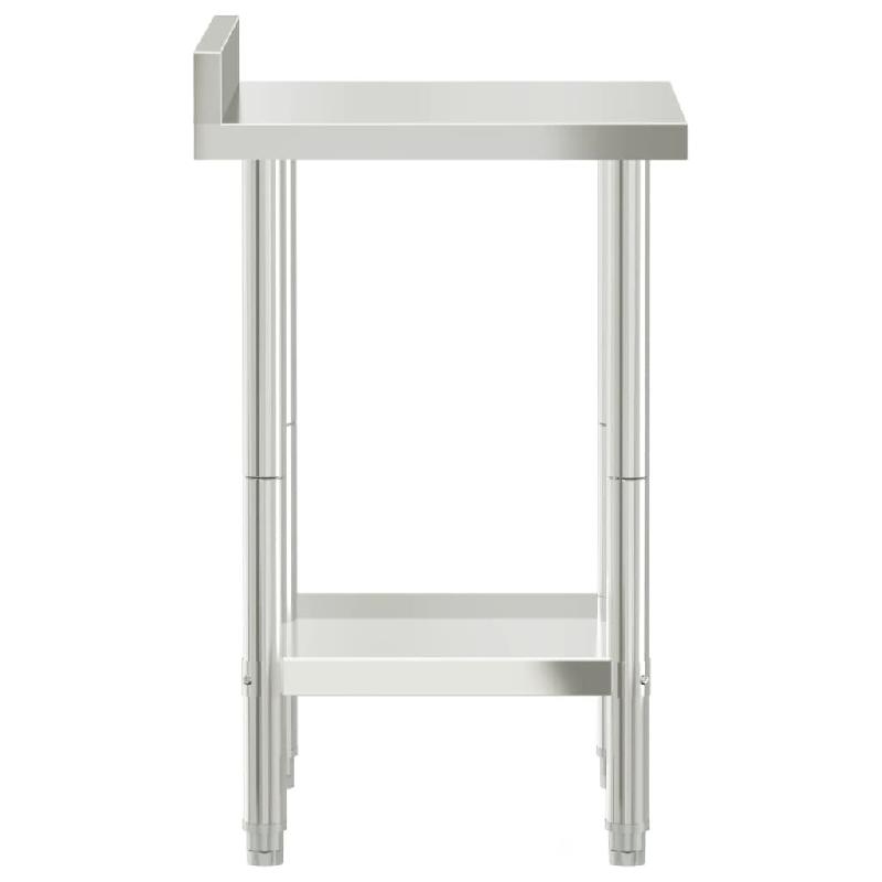 Vidaxl table de travail de cuisine avec dosseret 55x55x93 cm inox 376456_4
